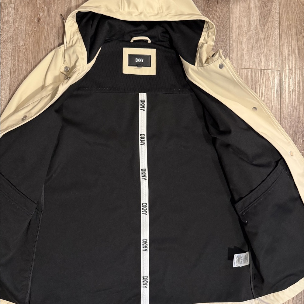 DKNY Light Tan Hooded Jacket - Picture 5 of 6
